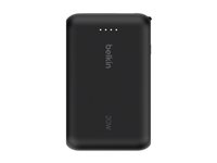 Belkin BoostCharge power bank - with integrated cable - USB-C - 20 watt