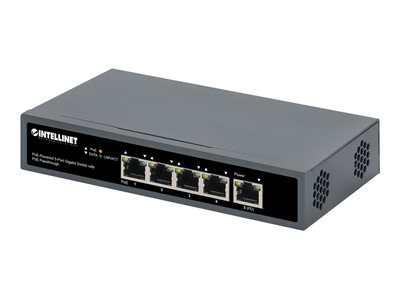 POE-POWERED 5-PORT GIGABIT SWITCH WITH POE PASSTHROUGH