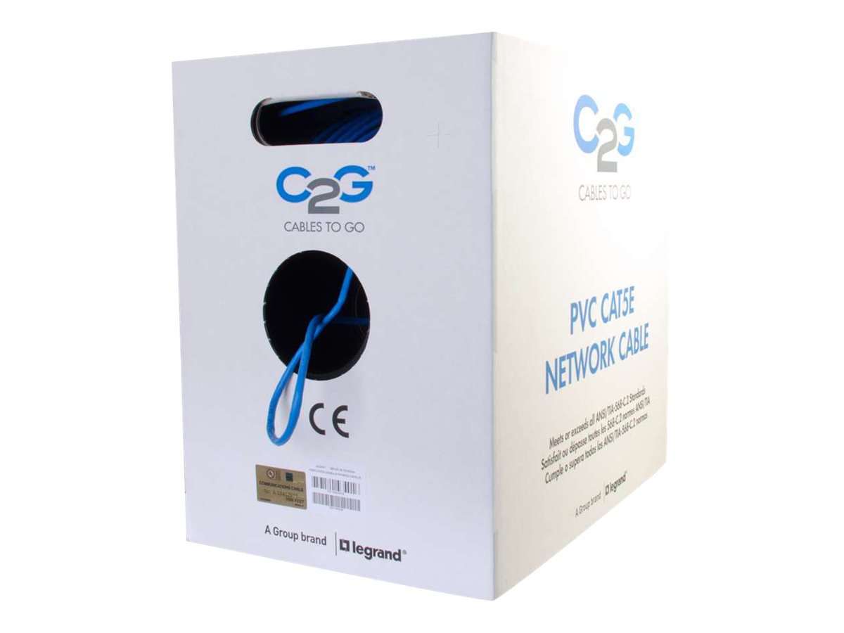 C2G Cat5e Bulk Unshielded (UTP) Network Cable with Stranded Conductors