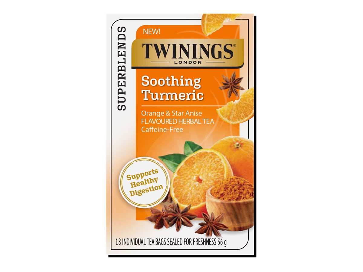 Twinings Soothing Turmeric Herbal Tea - Orange and Star Anise - 18?s