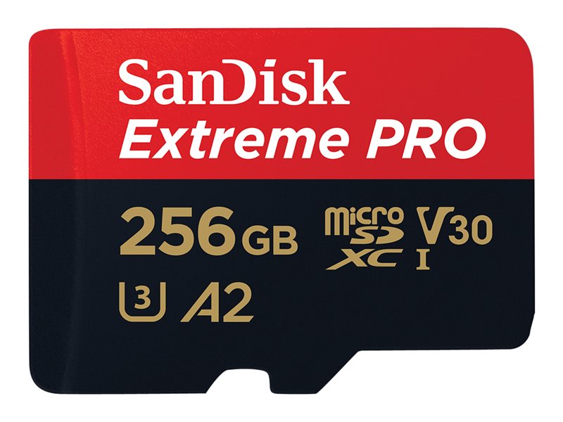 SanDisk Extreme Pro - flash-minneskort - 256 GB - mikroSDXC UHS-I