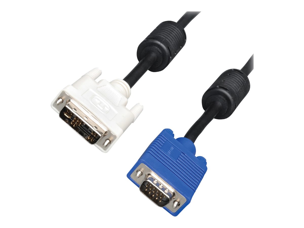 4XEM - video adapter cable - DVI-A to HD-15 (VGA) - 4.57 m