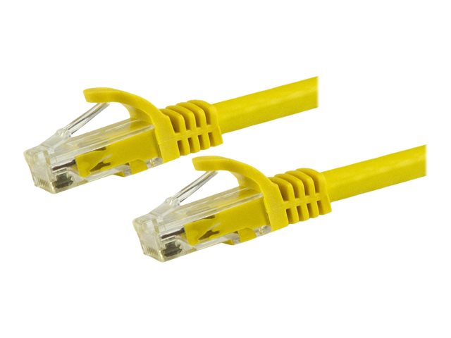 Image of StarTech.com 7m CAT6 Ethernet Cable, 10 Gigabit Snagless RJ45 650MHz 100W PoE Patch Cord, CAT 6 10GbE UTP Network Cable w/Strain Relief, Yellow, Fluke Tested/Wiring is UL Certified/TIA - Category 6 - 24AWG (N6PATC7MYL) - patch cable - 7 m - yellow