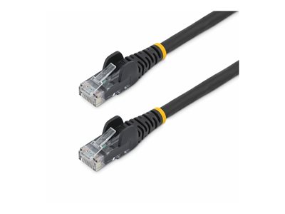 Startech 3ft (90cm) LSZH CAT6 Ethernet Cable, 10 Gigabit Snagless RJ45 100W PoE Patch Cord, CAT 6 10GbE UTP Network Cable w/Strain Relief, Black ETL/Low Smoke Zero Halogen