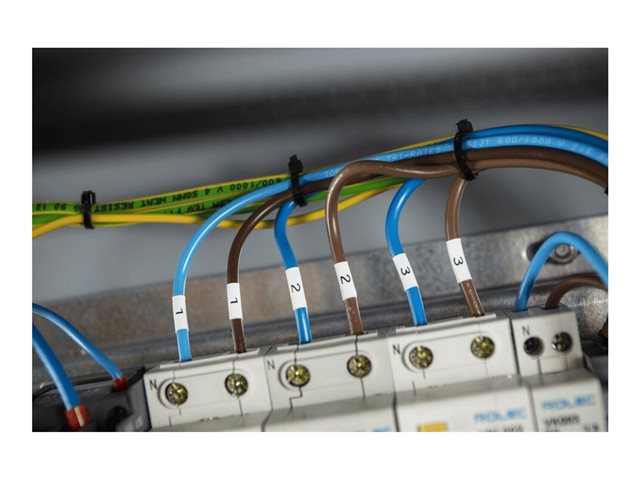 BROTHER Heat Shrink Tube Black on Yellow HSE611E