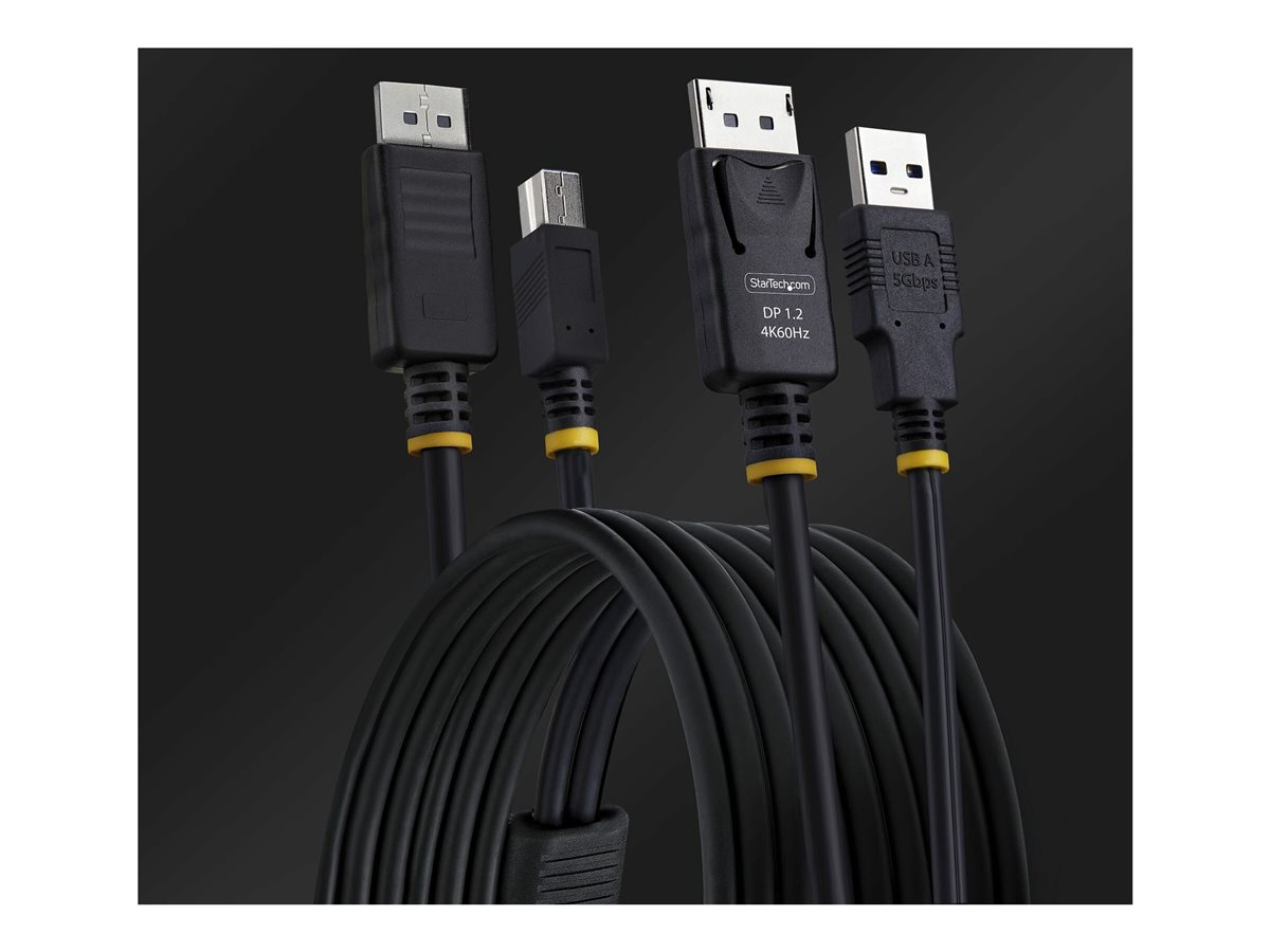 StarTech.com 6ft (1.8m) DisplayPort and USB 5Gbps KVM Cable - kabel klávesnice / videa / myši (KVM) - 1.8 m – foto 5