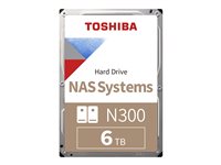 Toshiba N300 NAS - Festplatte - 6 TB - intern - 3.5" (8.9 cm) - SATA 6Gb/s - 7200 rpm - Puffer: 256 MB