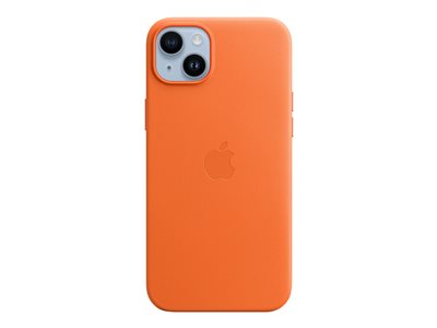 APPLE iPhone 14+ Leather Case MgS Orange