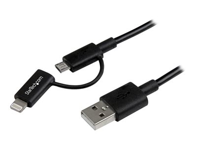 STARTECH 1m Lightning / Micro USB Kabel - LTUB1MBK