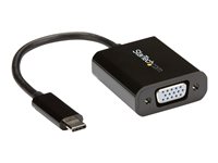 StarTech.com USB-C to VGA Adapter - Black - 1080p - Video Converter For Your MacBook Pro - USB C to VGA Display Dongle (CDP2VGA) USB / VGA adapter 18m