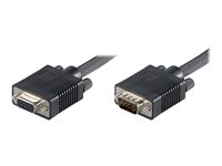 MicroConnect 15 pin HD D-Sub (HD-15) hun -> 15 pin HD D-Sub (HD-15) han 10 m Sort