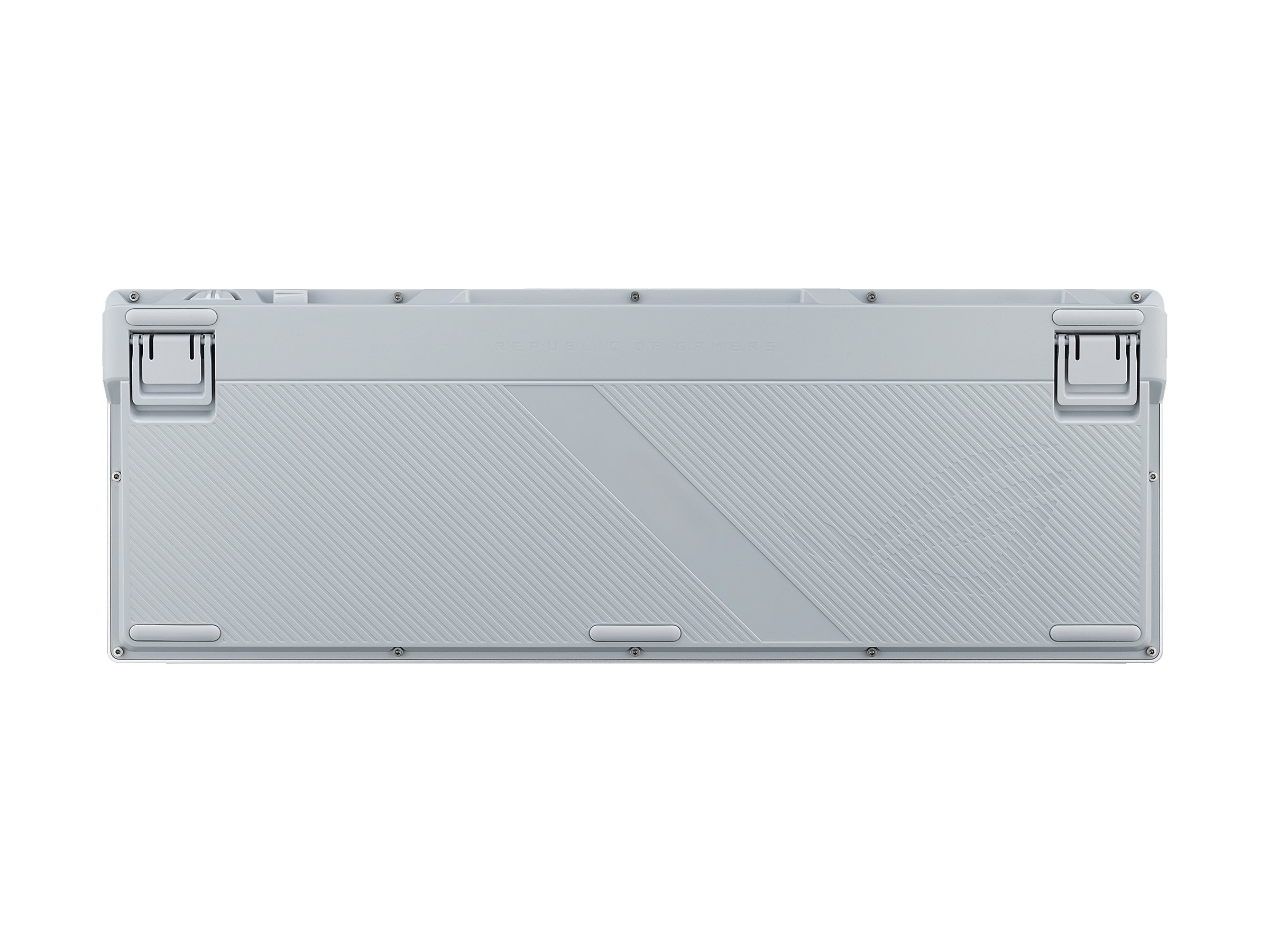 ASUS ROG Azoth 96 HE Lite keyboard Hall Effect 96% compact with OLED display knob white Product shot Front 79952