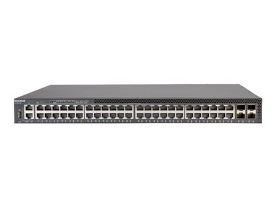 48 X 10/100/1000MBPS. CLASS 4 POE, 740W BUDGET. 4 X 1/10/25GBE SFP28. 2 FANS AND
