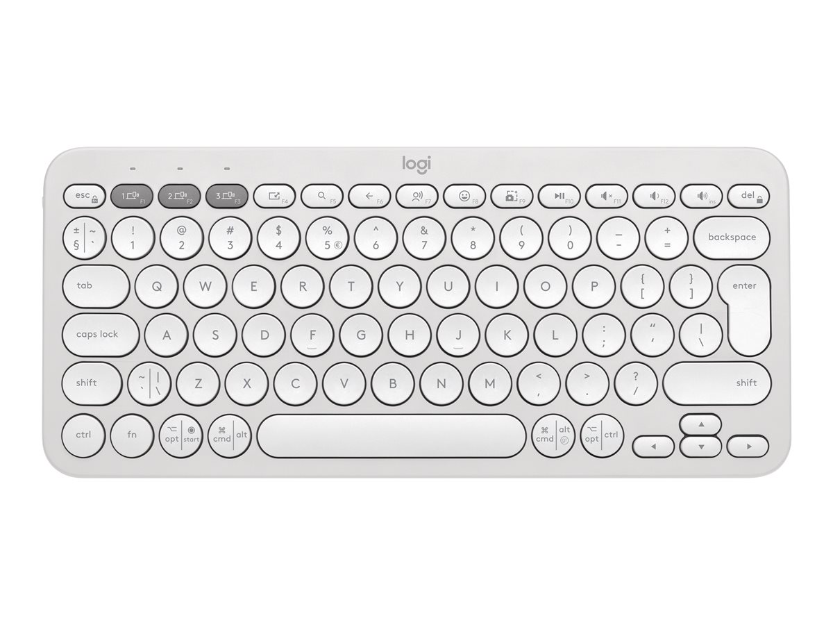 Logitech Pebble Keys 2 K380s - klávesnice - QWERTY - US mezinárodní - tonal white Vstupní zařízení
