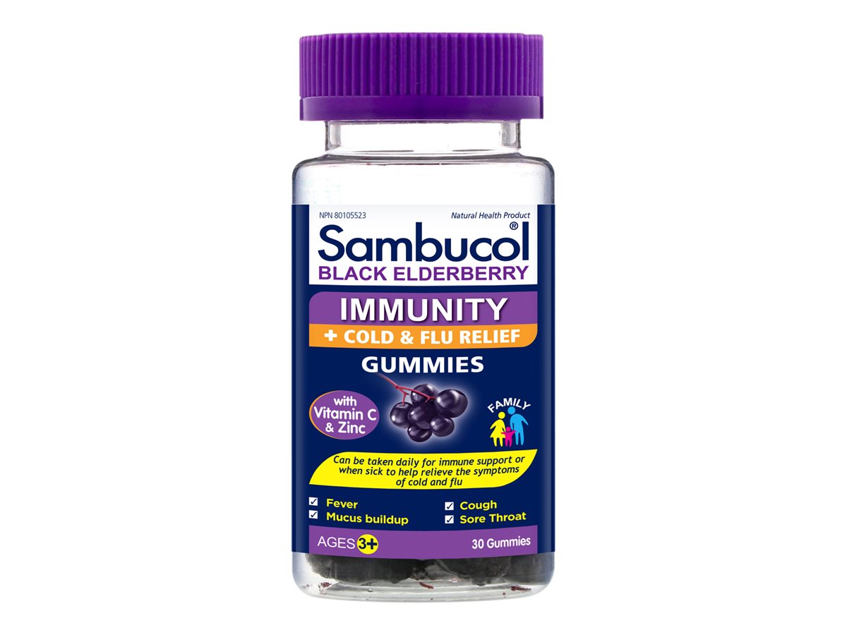 Sambucol Black Elderberry Gummy Dietary Supplements - 30's