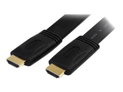 StarTech.com 15 ft Flat High Speed HDMI Cable with Ethernet