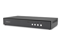 StarTech.com - Commutateur écran-clavier-souris/audio/USB - 4 x KVM / audio / USB - 1 utilisateur local 