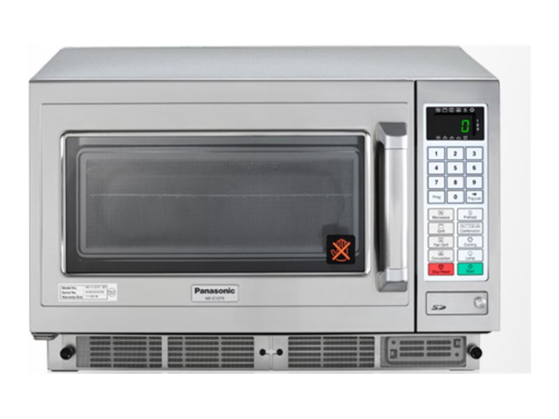 An image of Panasonic NEC1275 - microwave oven with convection and grill - freestanding