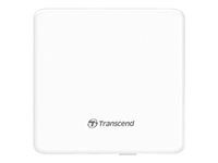 Transcend 8X DVDS-W - Disk drive - DVD±RW (±R DL) / DVD-RAM - 8x/8x/5x - USB 2.0 - external - white