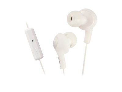 JVC HA-FR6 Gumy PLUS Earphones with mic in-ear wired noise isolating coconu