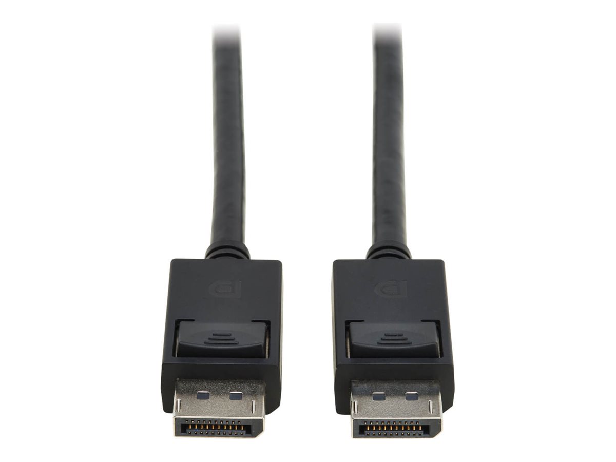 Eaton Tripp Lite Series DisplayPort 2.1 Cable with Latching Connectors (M/M), 8K 60 Hz, 40 Gbps, HDR, HBR3, MST, 4:4:4, HDCP 2.2, Black, 6 ft. (1.8 m)