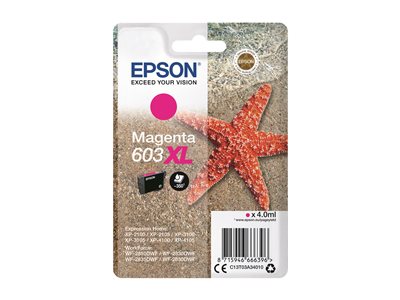EPSON Singlepack Magenta 603XL Ink - C13T03A34010