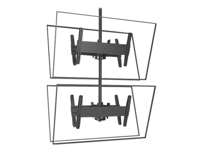 Chief Fusion LCB1X2U Mounting kit (ceiling mount, column, 2 mounting brackets) black 