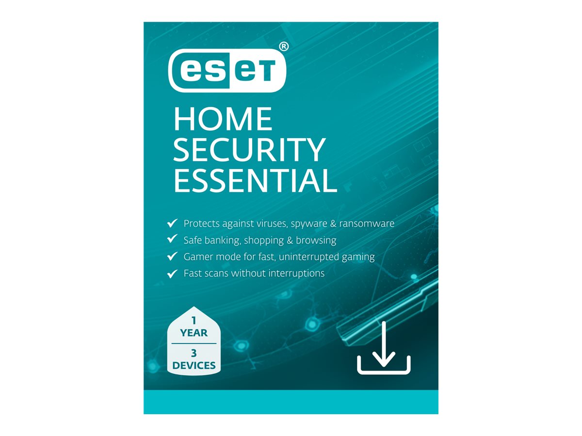 ESET HOME Security Essential Box Pack - 1 year - 3 devices