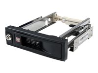 StarTech.com 5.25in Trayless Hot Swap Mobile Rack for 3.5in Hard Drive - Internal SATA Backplane Enclosure - Lockable drive b