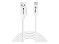 Sandberg Saver USB 2.0 USB Type-C kabel 2m Hvid