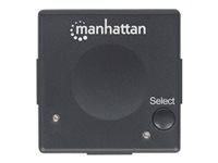 Manhattan HDMI Switch 2-Port, 1080p, Connects x2 HDMI sources to x1 display, Automatic and Manual Switching (via button), No external power required, Black, Three Year Warranty, Blister - video/audio switch - 2 ports