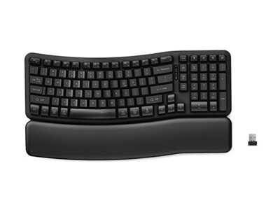 Kensington Pro Fit Ergo KB620-RC keyboard rechargeable EQ 98% full size black Input Usage / lifestyle Right-angle 72560