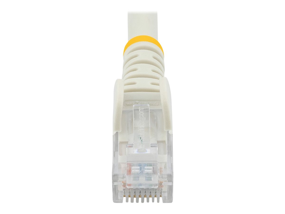 StarTech.com 1m CAT6 Ethernet Cable, 10 Gigabit Snagless RJ45 650MHz 100W PoE Patch Cord, CAT 6 10GbE UTP Network Cable w/Strain Relief, White, Fluke Tested/Wiring is UL Certified/TIA - Category 6 - 24AWG (N6PATC1MWH) - patch kabel - 1 m - bílá – foto 2