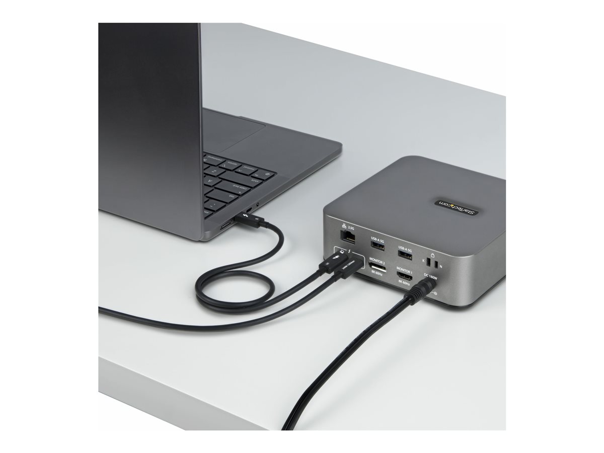 StarTech.com 1.5ft (50cm) Thunderbolt 5 Cable, 80Gbps/120Gbps, Certified - kabel Thunderbolt - Thunderbolt 5 do Thunderbolt 5 - 50 cm – foto 8