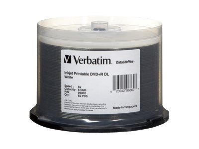 petroleum Forøge emulsion Verbatim DataLifePlus - DVD+R DL x 50 - 8.5 GB - storage media