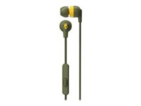 Skullcandy Ink'd+ In-Ear Wired Earbuds - Olive/Yellow - S2IMYM687