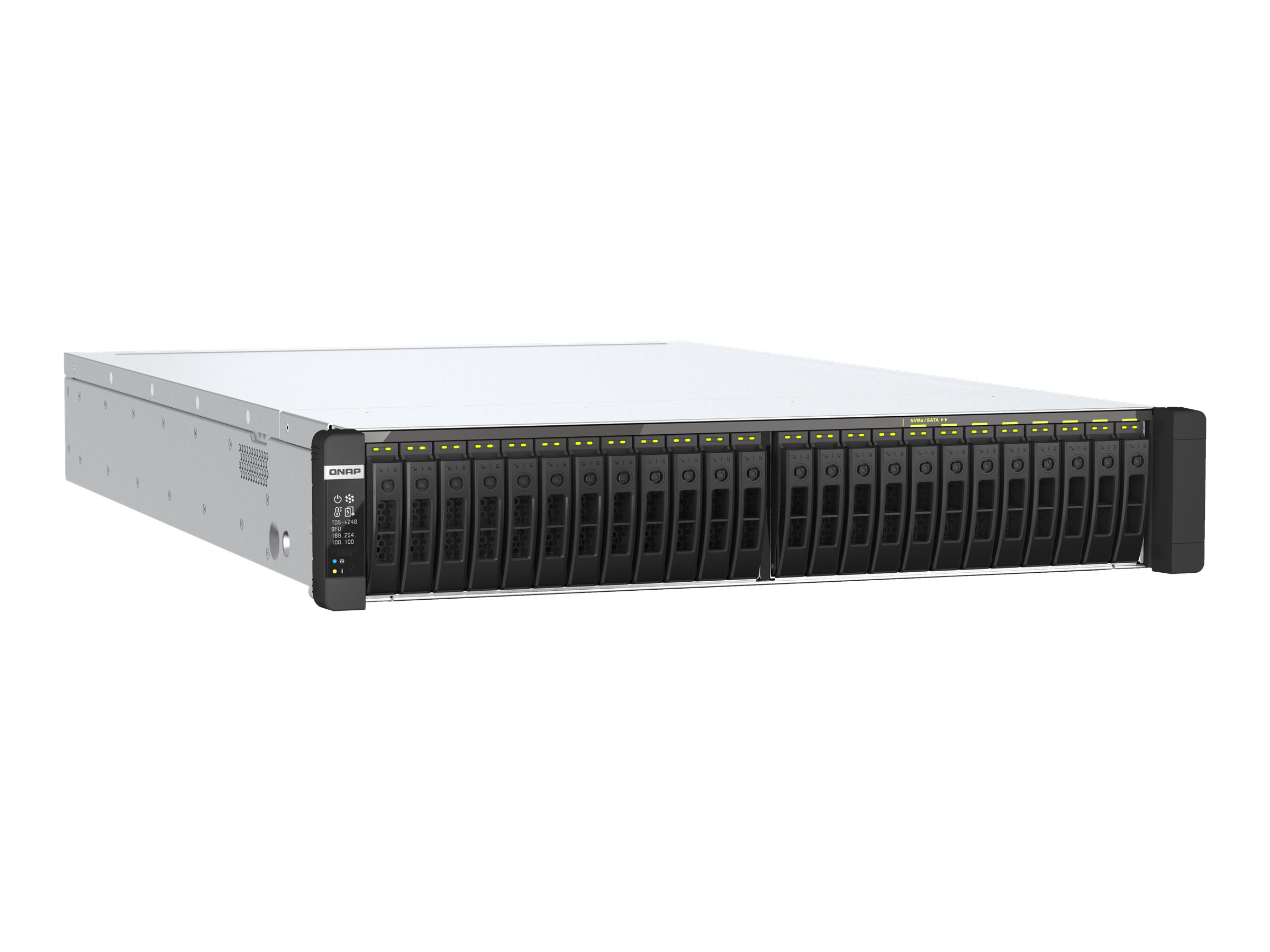 QNAP TDS-h2489FU-4309Y-64G NAS Product shot Left-angle 79901