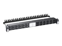 Schneider Actassi 19-C Patch Panel Flat - patch panel with cable management - 1U - 19"