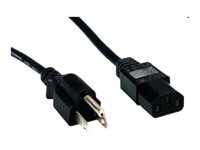 Comprehensive Standard Power cable NEMA 5-15 (P) to IEC 60320 C13 AC 125 V 10 A 1 ft 