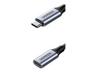 Ugreen USB 3.1 / Thunderbolt 3 USB Type-C forlængerkabel 1m Sort