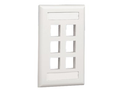 Panduit NetKey Flush Mount Screw-On Faceplates with Labeling