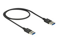 DeLOCK USB 3.0 / USB 3.1 USB-kabel 50cm Sort