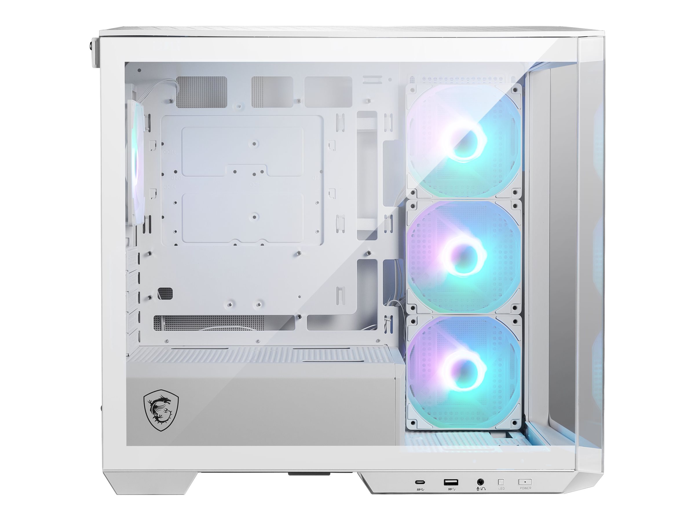 MSI MAG PANO M100R PZ microATX Product shot Back 79000