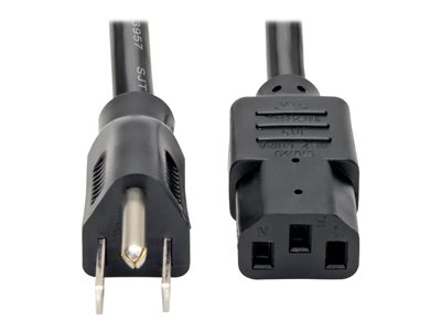 Tripp Lite 3ft Computer Power Cord Cable 5-15P to C13 Heavy Duty 15A 14AWG 3'