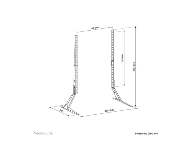 NEOMOUNTS TV DESK STAND (LEGS) – Neomounts Select