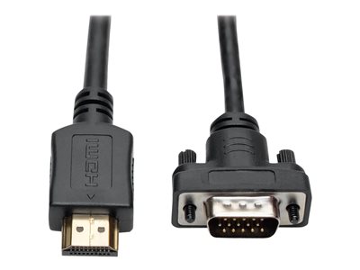 Tripp Lite HDMI to VGA Active Converter Cable, HDMI to Low-Profile HD15 (M/M), 1920 x 1200/1080p @ 60 Hz, 15 ft.