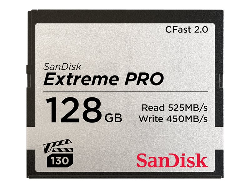 SanDisk Extreme Pro - flash-minneskort - 128 GB - CFast 2.0
