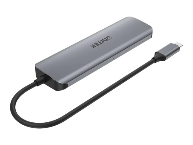 Unitek uHUB P5+ H1107C hub 5 Product shot Back 78400