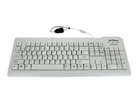 Seal Shield Silver Seal Waterproof Keyboard USB US waterproof white