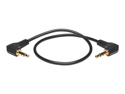 Tripp Lite 1ft Mini Stereo Audio Cable with Two Right Angle plugs 3.5mm M/M 1'